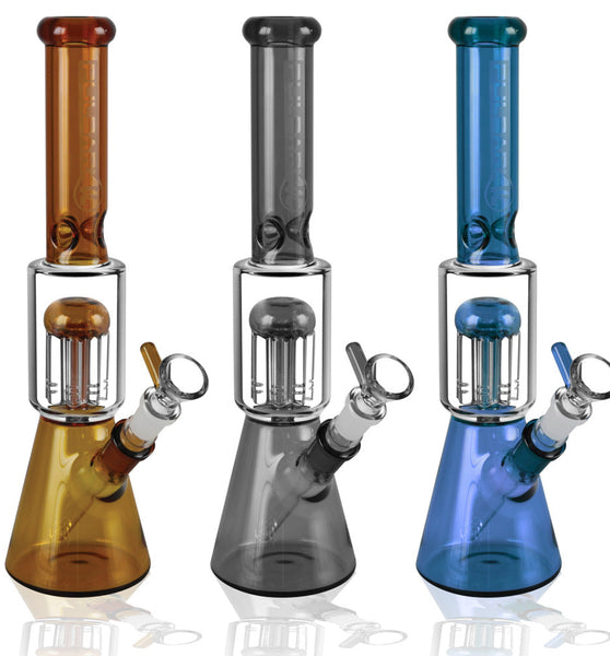 Pulsar Tree Perc Beaker - 11.5" / 14mm F / Colors Vary