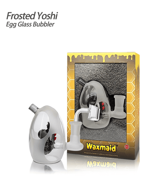 Waxmaid 3.94‘’ Frosted Yoshi Egg Glass Bubbler