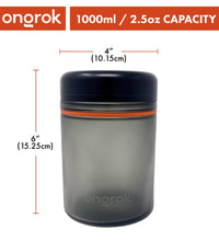 Ongrok 1000ml Child Resistant Storage Jar, 1 pack