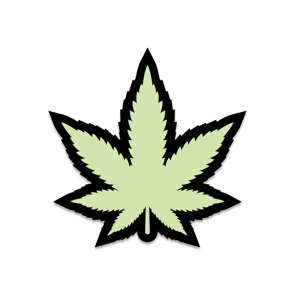 Weed Pin Leaf Glow-in-the-Dark