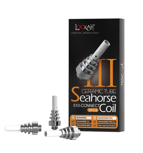 Lookah Seahorse Ceramic Tube 510 Thread Coil III