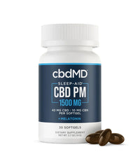 cbdMD CBD Sleep Softgels - 1500MG (Broad or Full Spectrum)