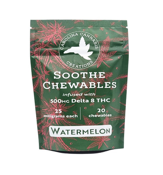 Soothe Chewables | Delta 8 | Watermelon 20ct bag