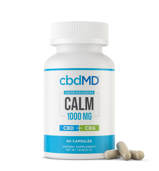 cbdMD Broad Spectrum CBD Calm Capsules - 1000MG