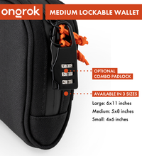 Ongrok Carbon-lined Wallets with Combination Lock V 2.0 | 3" Sizes (Small, Medium, Large)