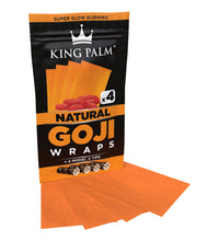 King Palm Goji Wraps & Filter Tips | 4pk | 15pc Display