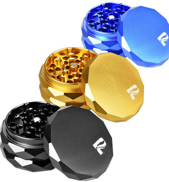 Pulsar Diamond Faceted Aluminum Herb Grinder