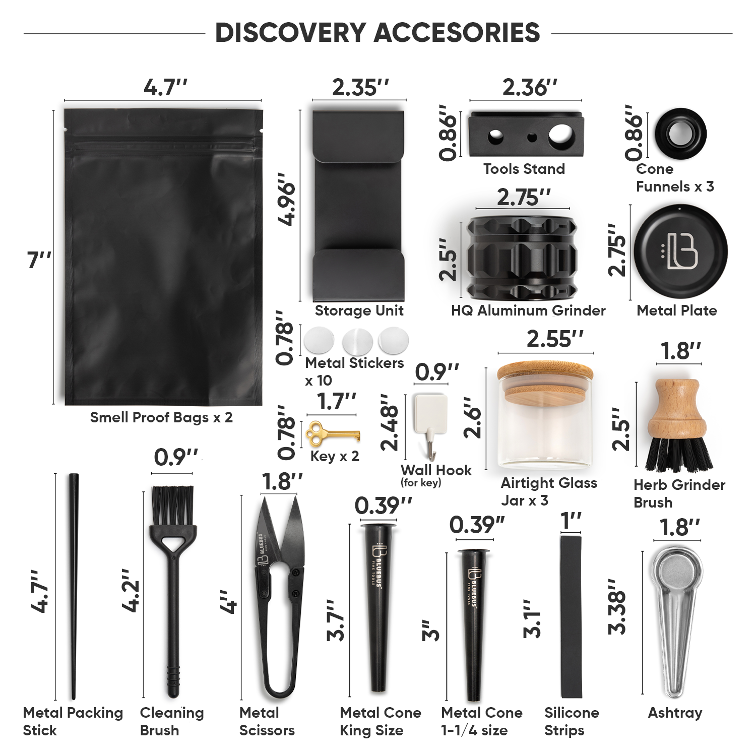 DISCOVERY 1.0 Storage stash Box Black