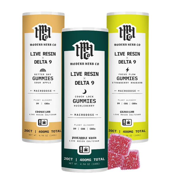 Modern Herb Co Live Resin Delta 9 Macrodose Gummies