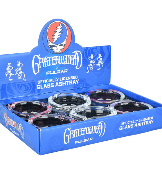 Grateful Dead x Pulsar Licensed Glass Ashtrays - 3.5" / 6ct