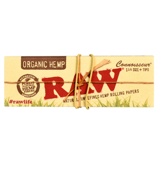 Raw Organic Hemp 1Â¼ Connoisseur Rolling Papers - 25PC