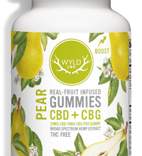 WYLD Real Fruit CBD + CBG Gummies Pear - (60MG - 1200MG)