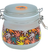 Fujima Dank Tank Multicolor Hemp Frosted Glass Jar - 500ml