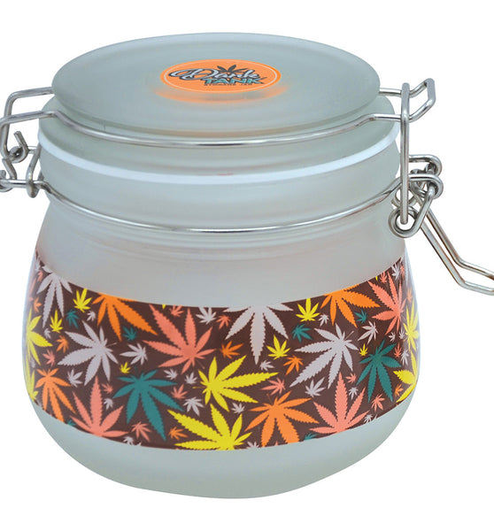 Fujima Dank Tank Multicolor Hemp Frosted Glass Jar - 500ml