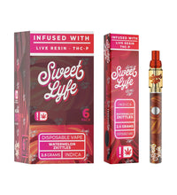 Sweet Lyfe Disposable Vape 2.5ml w Live Resin Delta + THCP - Watermelon Zkittlez - Indica