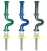 Pulsar U-Bend Neck Vapor Straw w/ Ti Tip - 5.5"/Colors Vary