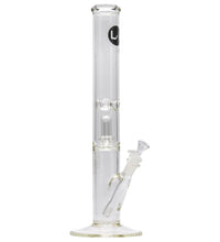 LA Pipes Thick Glass Straight Showerhead Perc Bong