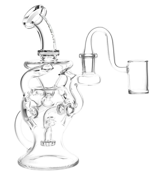 Pulsar Super Ball Egg Style Recycler 3 Arm Rig - 7.75" / 14mm F / Clear