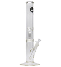 LA Pipes Thick Glass Straight Showerhead Perc Bong