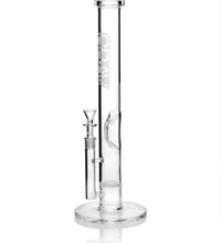 GRAV® Large, Clear Straight Base w/ Disc Water Pipe