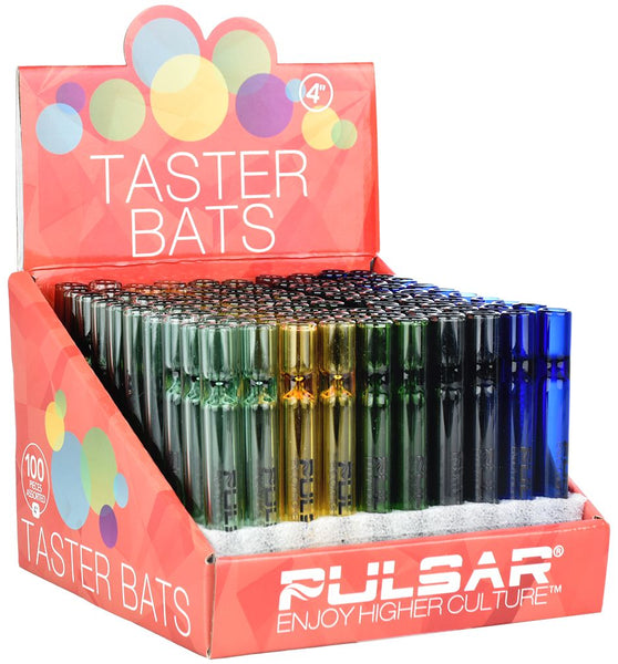 Pulsar Glass Taster - 4" / Assorted Colors 100CT