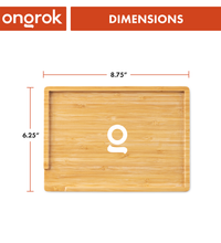 Ongrok Sustainable Small Bamboo Wood Tray