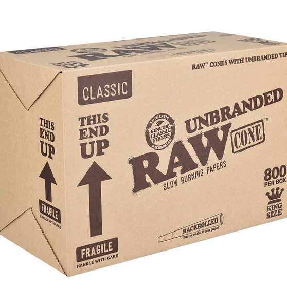 Raw Unbranded Classic Cone - Kingsize 800pcs