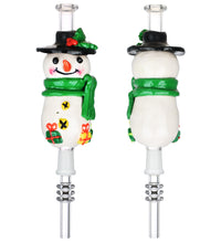 Snowman Vapor Vessel w/ Quartz Tip - 7" / 10mm F