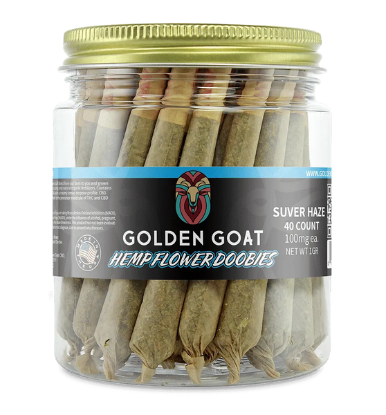 CBD Hemp Flower Doobies – Suver Haze, 40ct