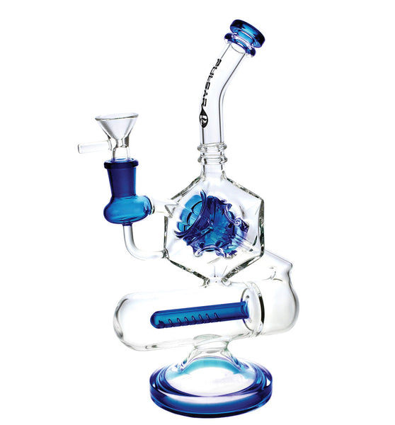 Pulsar Inception Cube Water Pipe- 10.5"/14mm F/Colors Vary