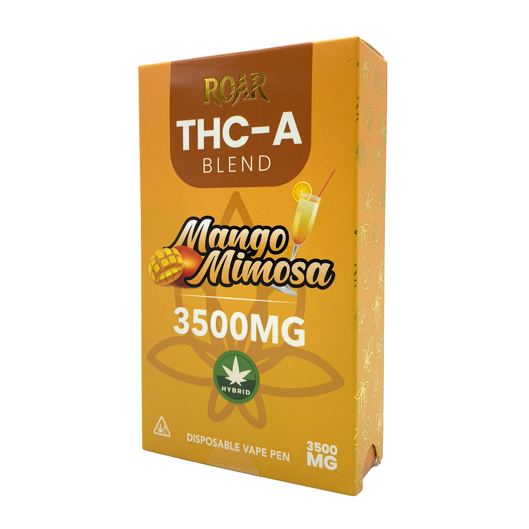 Roar THC-A Blend Disposable Vape 3500MG - Mango Mimosa (Hybrid)