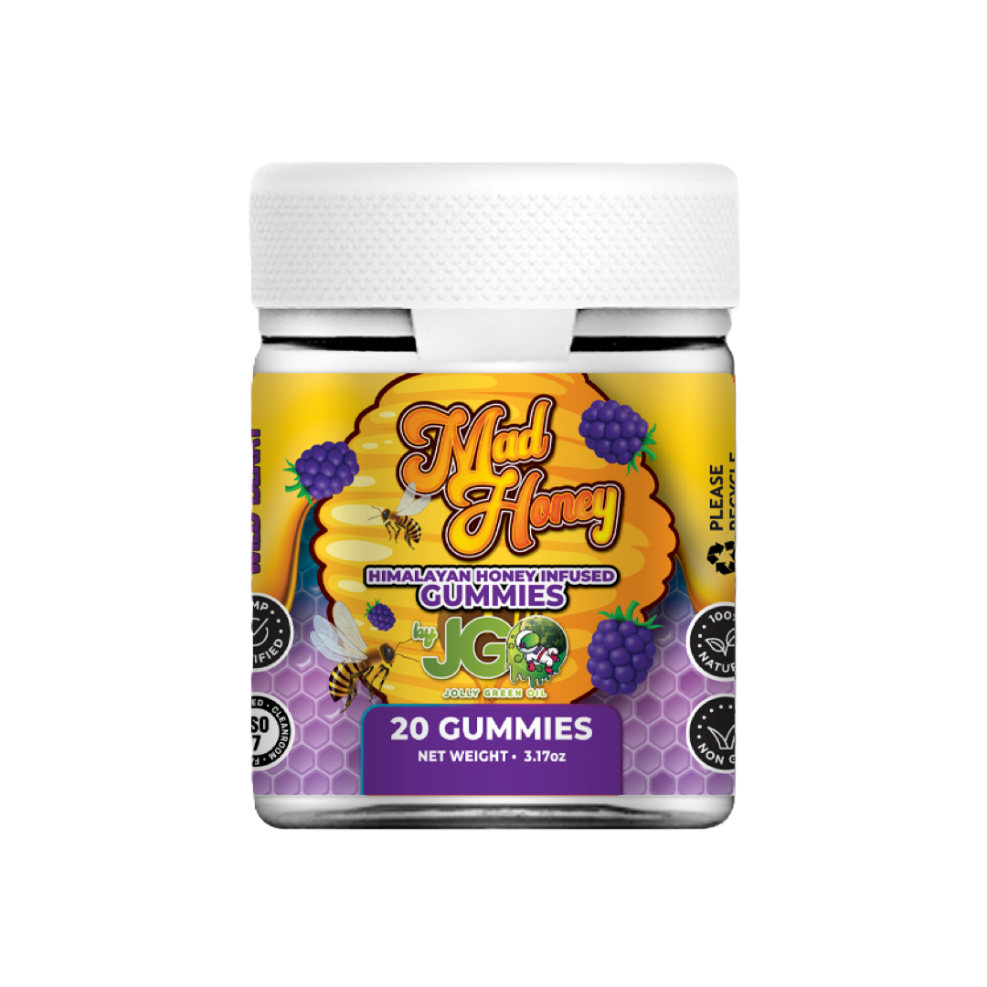 JGO Mad Honey Infused Gummies, 10000 mg, 20 ct