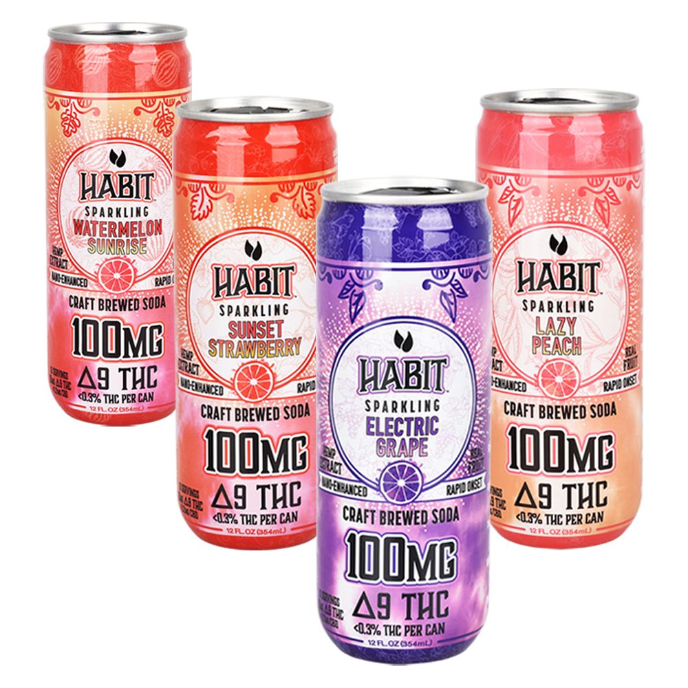 Habit D9 Sparkling Cooler | 12oz | 100mg | 12ct Box