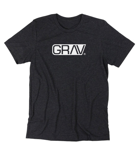 GRAV® Heather Black Logo T-Shirt