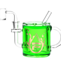 Pulsar Coffee Cup Glycerin Dab Rig | 6" | 14mm F