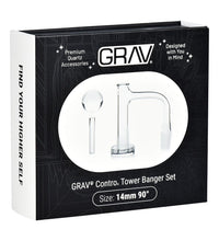 GRAV Control Tower Quartz Banger Set | 3pc | 14mm M