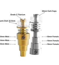 Honeybee Herb Titanium 6 IN 1 Cage Hybrid Dab Dab Nail