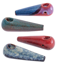 Kush RX Mini Reactive Glazed Ceramic Hand Pipes - 4.25" / 12ct