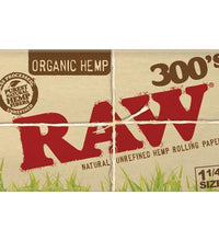 RAW Organic Hemp Rolling Papers 300s 1 1/4"