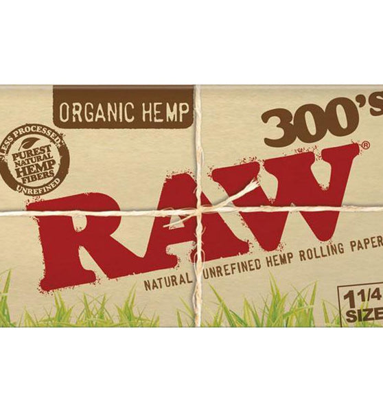 RAW Organic Hemp Rolling Papers 300s 1 1/4"