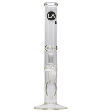 LA Pipes Thick Glass Straight Showerhead Perc Bong