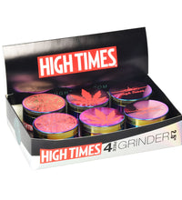 High Times® Metal Grinder | 4pc | 2.5"| Chameleon | 6pc Display