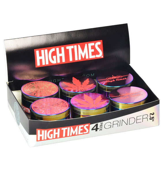 High Times® Metal Grinder | 4pc | 2.5"| Chameleon | 6pc Display