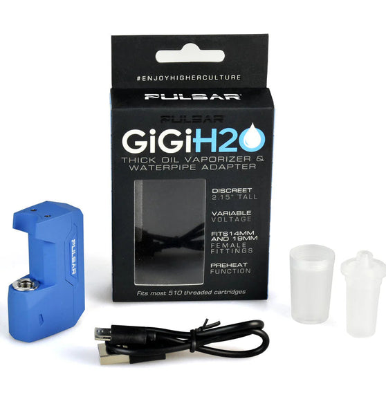 Pulsar GiGi H2O 510 Battery & Water Pipe Adapter - 500mAh / 12pc