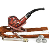 Pulsar Shire Pipes The Mad Dash | Engraved Brandy Smoking Pipe