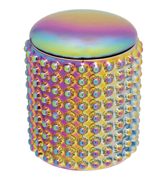 Fujima Spectrum Dotted Ceramic Stash Jar - 4"