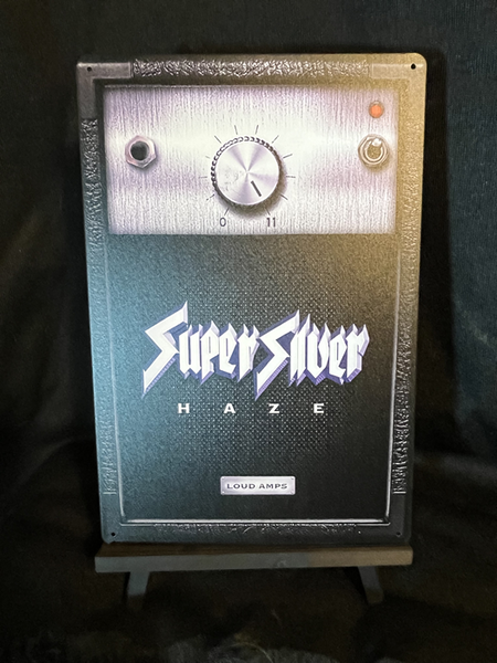 Silver Haze Amp Strain Art 8"x12" Decorative Aluminum Sign