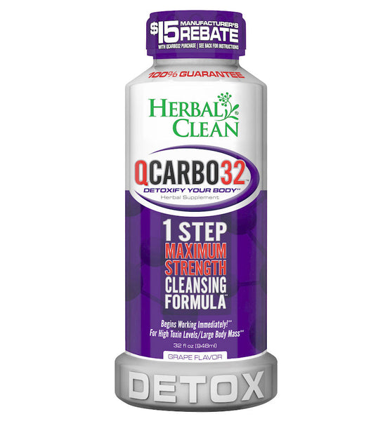 Herbal Clean QCarbo32 Detox Drink | 32oz