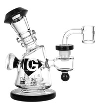 Diamond Glass Gold Hammer Perc Dab Rig - 6" / 14mm F