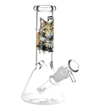 Pulsar Majestic Cat Glass Water Pipe - 7.75" / 14mm F